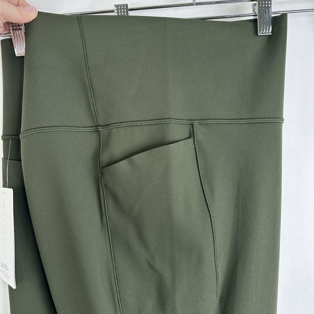 NWT Athleta Salutation Stash High Rise 7/8 Tight 3X 24W 26W Aspen Olive Pockets - Picture 10 of 12